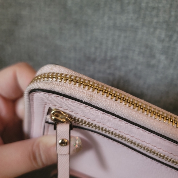 Kate Spade Pink Cedar Street Laurie Tech Leather Wristlet - Picture 10 of 16